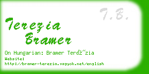 terezia bramer business card